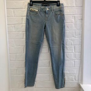 Express Pinstripe Stella Low-Rise Ankle Jegging